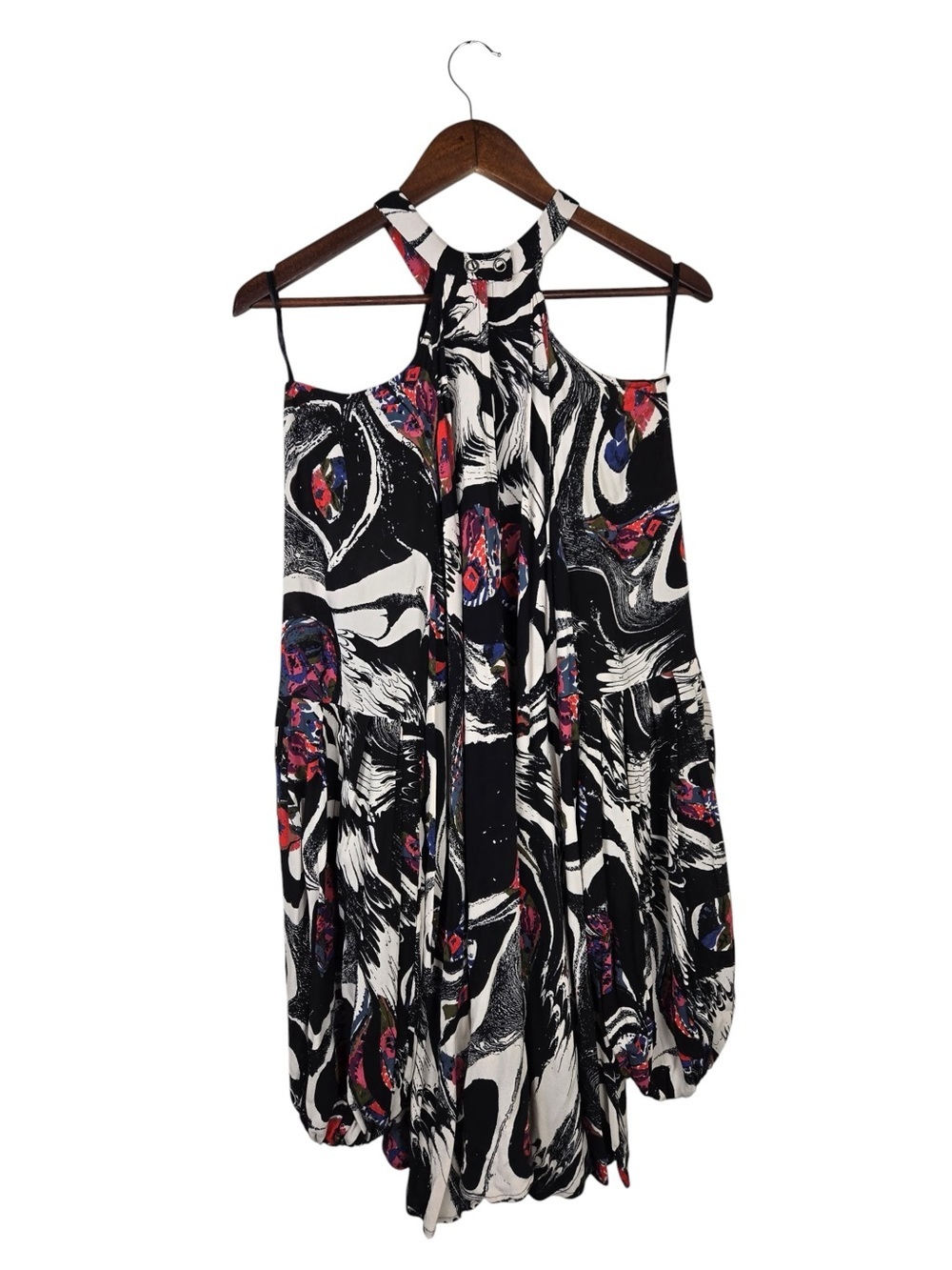 Free People Drift Away Cold Shoulder Tunic Dress Boho Mini L - Picture 6 of 8